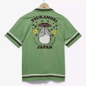 Unisex Studio Ghibli My Neighbor Totoro Striped Button-Up Top BoxLunch Exclusive